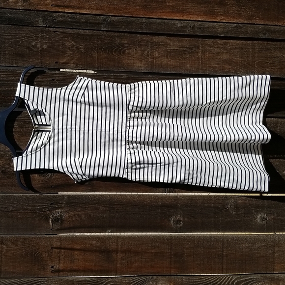 J. Crew Dresses & Skirts - J Crew striped tank dress with pockets Size 0
